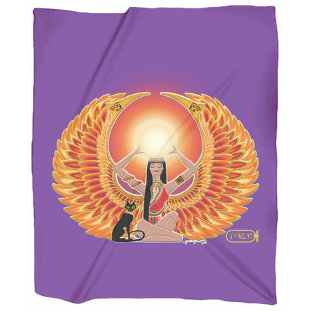 Eye of Isis/Auset Jersey Blanket (L)