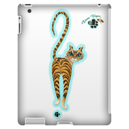 Isis/Auset with Double Jasmine Border iPad 3/4 Tablet Case