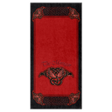 The Morrigan Raven-Knot with Knotwork Frame Beach Towel (HD)