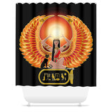 Isis/Auset with Cartouche Shower Curtain