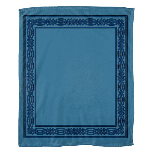 Gaelic Knotwork Frame Fleece Blanket