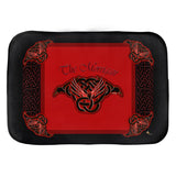 The Morrigan Raven-Knot with Knotwork Frame Bath Mat