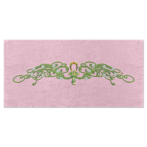 Jasmine Border Beach Towel