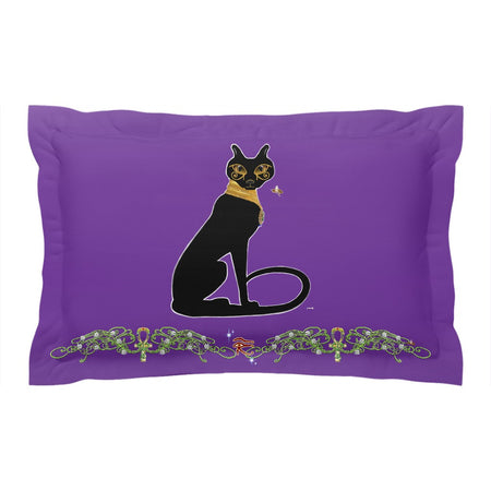 The Morrigan Raven-Knot with Knotwork Frame Pillow Sham