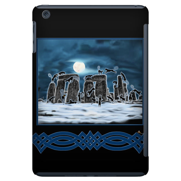 Bast Moon Over Stonehenge with Knotwork Bracket iPad Mini Tablet Case