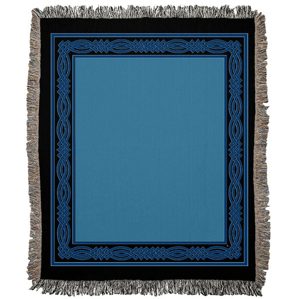 Gaelic Knotwork Frame Woven Blanket