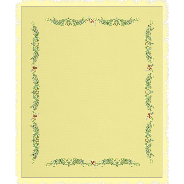 Double Jasmine Border Woven Blanket (L)