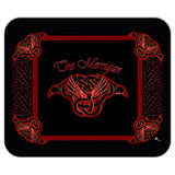 The Morrigan Raven-Knot with Knot-work Frame Mouse Pad