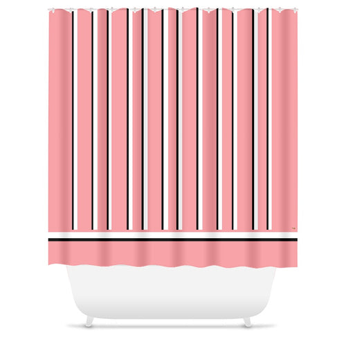 Love Stripes Shower Curtain (E)