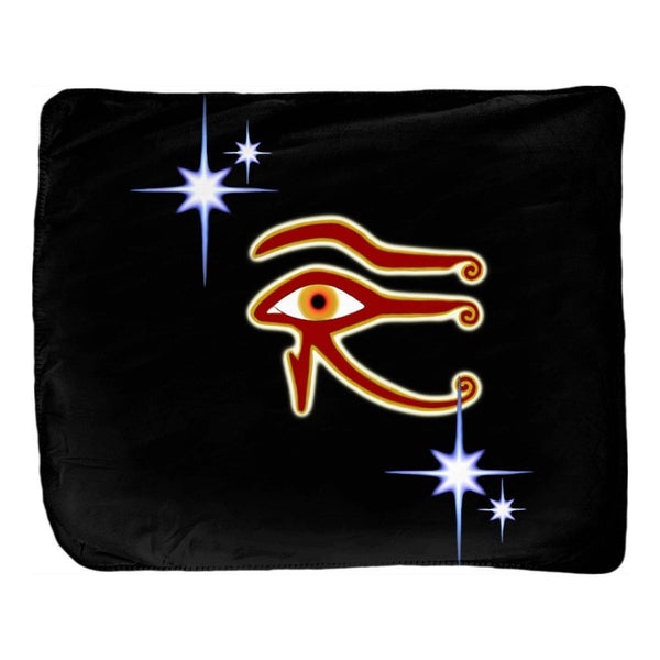 Eye of Isis/Auset Velveteen Blanket (L)