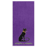 Bast with Double Jasmine Border Beach Towel (HD)