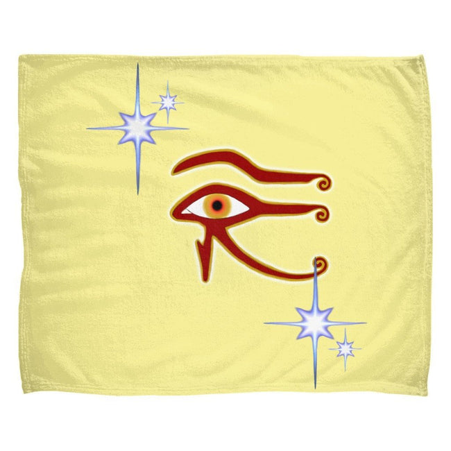 Eye of Isis/Auset Fleece Blanket (L)