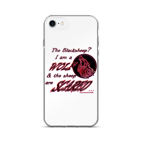 I am a Wolf with Red Shadow iPhone 7 & 7 Plus Cases