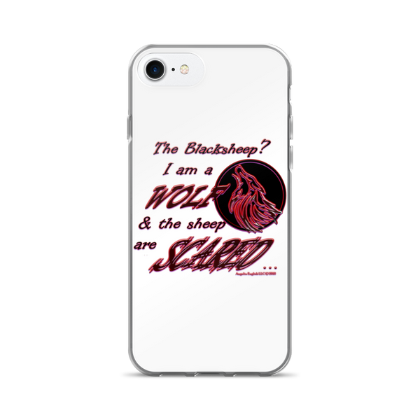 I am a Wolf with Red Shadow iPhone 7 & 7 Plus Cases
