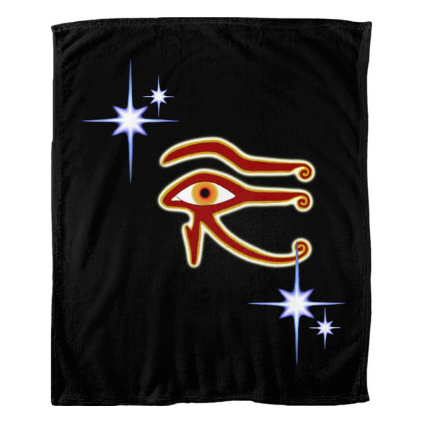 Eye of Isis/Auset Fleece Blanket (P)