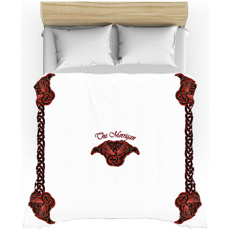 The Morrigan Raven-Knot with Knotwork Frame Bath Towel (HD)