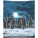 Bast Moon Over Stonehenge Tapestry (P)