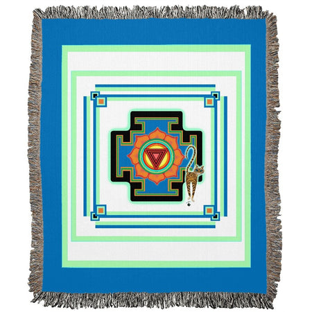 Saraswati's Yantra Fleece Blanket