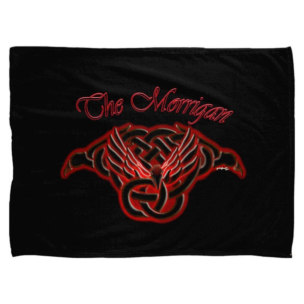 The Morrigan Raven-Knot Fleece Blanket (L)