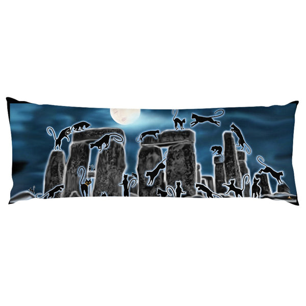 Bast Moon Over Stonehenge Body Pillow Case
