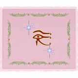 Eye of Isis/Auset with Double Jasmine Border Woven Blanket (L)