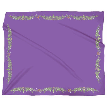 Double Jasmine Border Fleece Blanket (L)