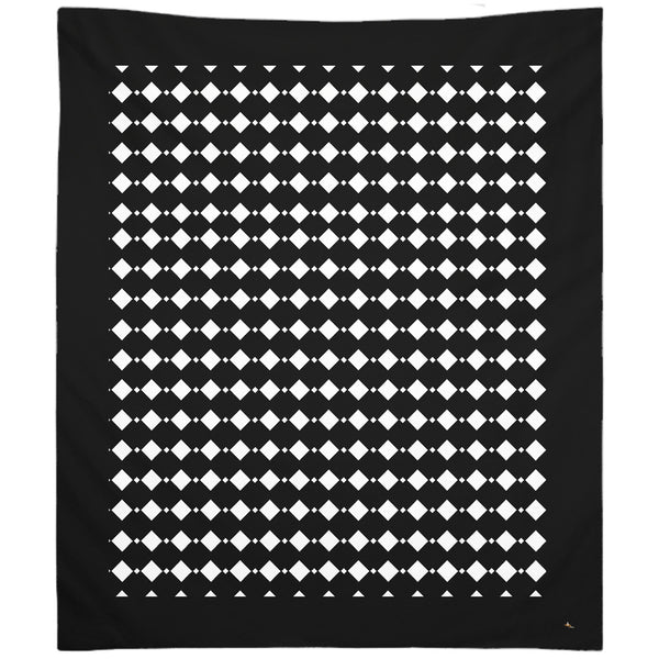 Black & White Double Diamond Tapestry (P)