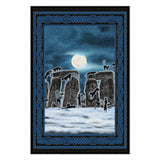 Bast Moon Over Stonehenge with Border Rug (P)