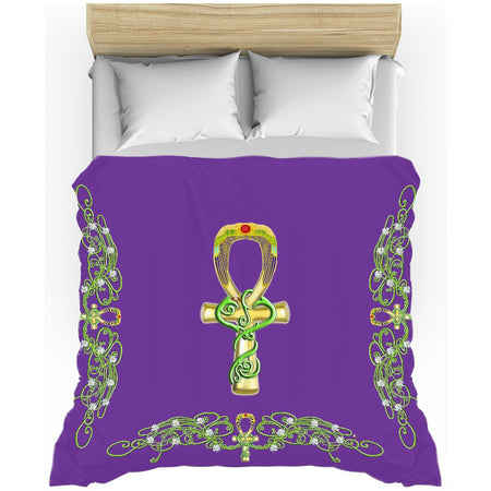 Skin Strong with Knotwork Frame Duvet Cover