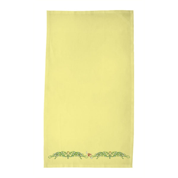 Double Jasmine Border Tea Towel (HD)