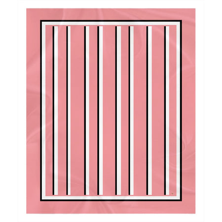 Love Stripes with Border Shower Curtain