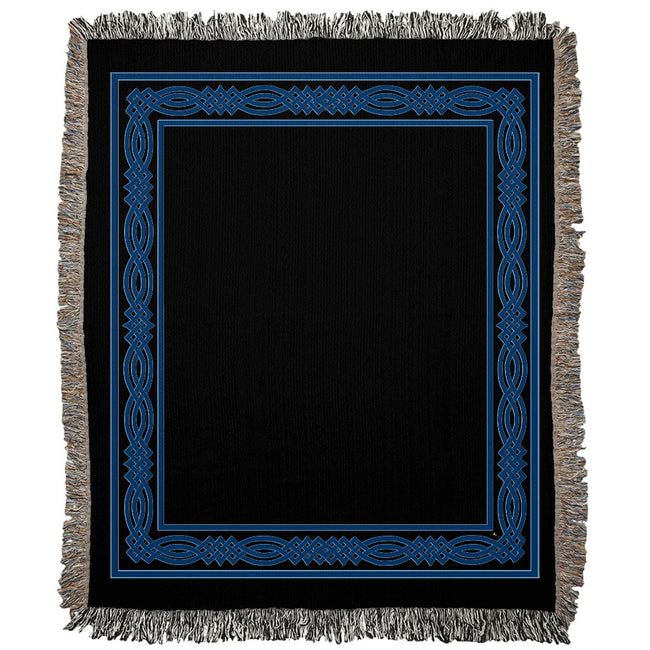 Gaelic Knotwork Frame Woven Blanket