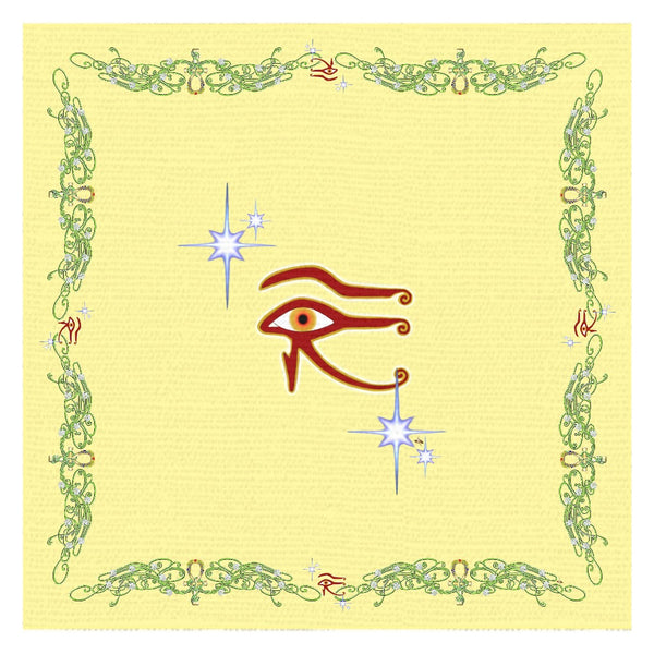 Eye of Isis/Auset with Double Jasmine Border Tablecloth