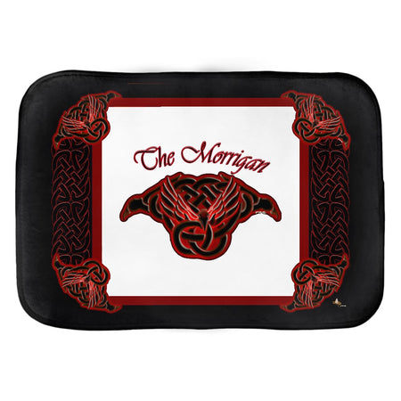 The Morrigan Raven-Knot with Knotwork Frame Accessory Pouch