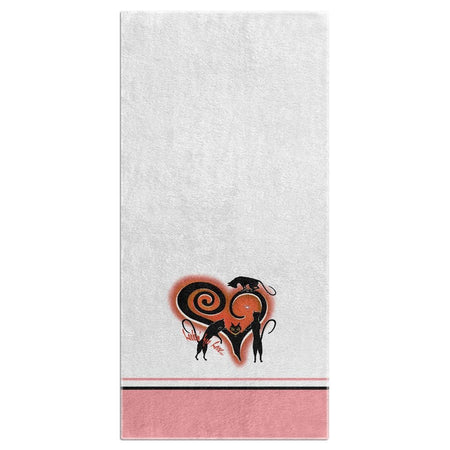 Love Stripes Beach Towel