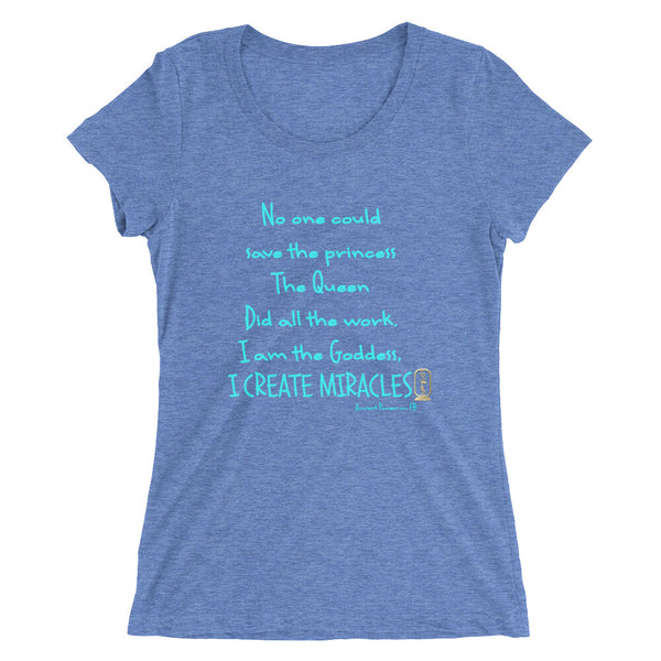 I am the Goddess (Turquoise) Women's Short Sleeve T-Shirt