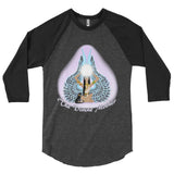 The Divine Mother Unisex 3/4 Sleeve Raglan Shirt