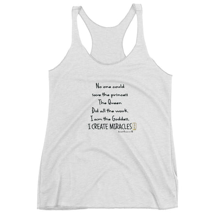 I am a Wolf with Gold Shadow Women's Racer-Back Tank Top