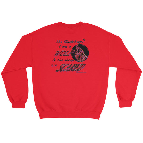 I am a Wolf with Red Shadow Sweatshirt (TS)