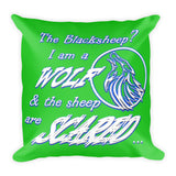I am a Wolf with Indigo Shadow Pillow