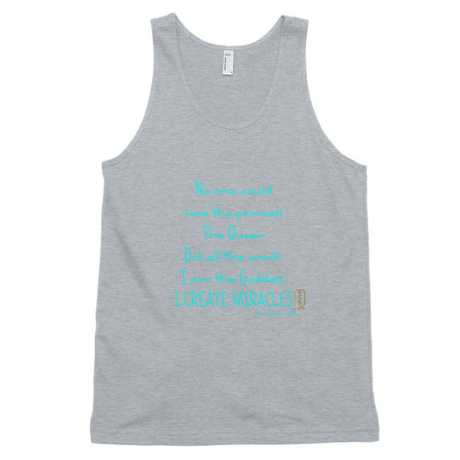 I am the Goddess (Turquoise) Classic Unisex Tank Top