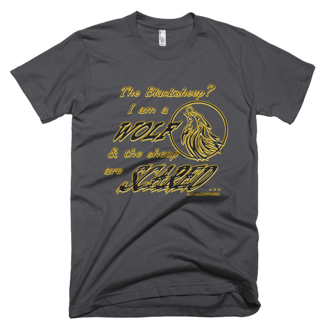 I am a Wolf with Gold Shadow Men's Short Sleeve T-shirt