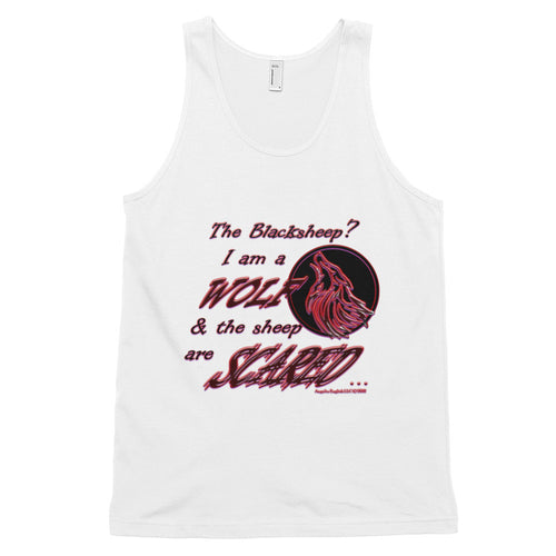 I am a Wolf with Red Shadow Classic Unisex Tank Top