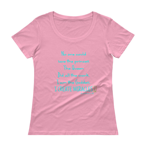 I am the Goddess (Turquoise) Women's Scoop Neck T-Shirt