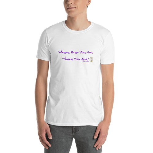 Where Ever Purple Script Short-Sleeve Unisex T-Shirt Special