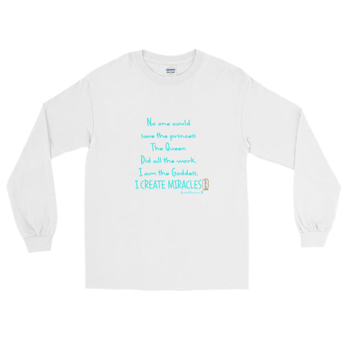 I am the Goddess (Turquoise) Long Sleeve T-Shirt
