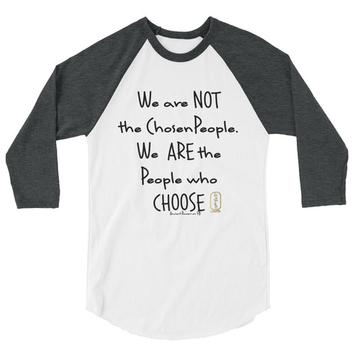 People Who Choose (Black) Unisex 3/4 Sleeve Raglan Shirt