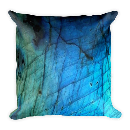 Blue & Gold Labradorite Pillow