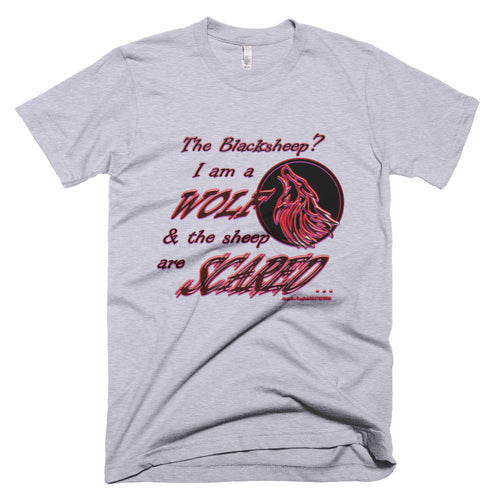I am a Wolf with Red Shadow Men's Short Sleeve T-Shirt