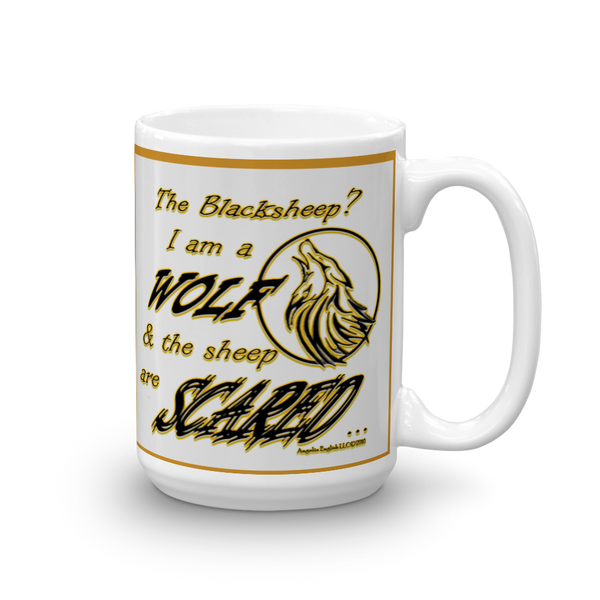 I am a Wolf with Gold Shadow Mug